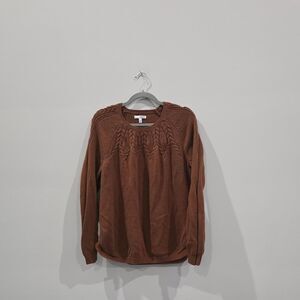 Sonoma-goods-for-life Women's Brown and Orange Jumper
